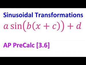 3.6E - Sinusoidal Transformations [AP Precalculus]