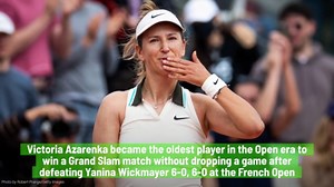 Azarenka Makes History With Double Bagel Win At French Open