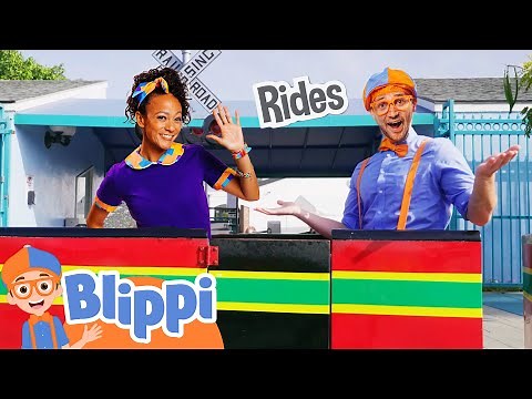 Roller Coaster Adventure with Blippi! |Vehicles For Children |Educational Theme Park Videos For Kids