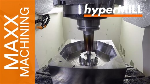 hyperMILL MAXX_Machining | 开粗Roughing| HPC | DMG HSC 75| CAM-Software