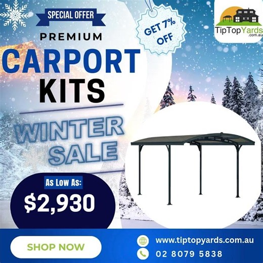 Best Seller Premium Carport Kits for Winter