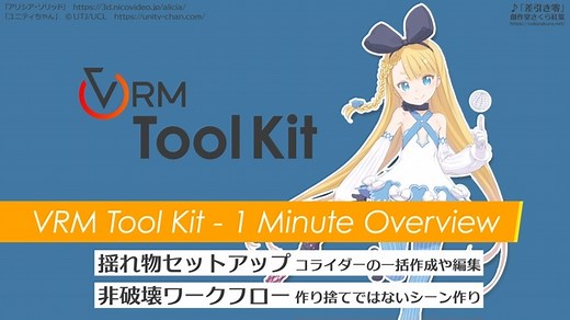 【Unity】VRM 作成用ツール「VRM Tool Kit」 - Sator Imaging - BOOTH