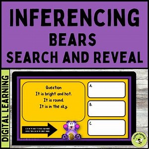 No Print Inferencing Activity Search and Reveal PowerPoint Game
