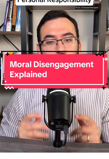 Do you ever wonder why, as a society, we can collectively carry out actions that feel wrong, yet no one feels responsible? Psychologist Albert Bandura studied this exact process and coined the term moral disengagement. #moraldisengagement #albertbandura #socialpsychology #psychologystudent #psychologytiktok