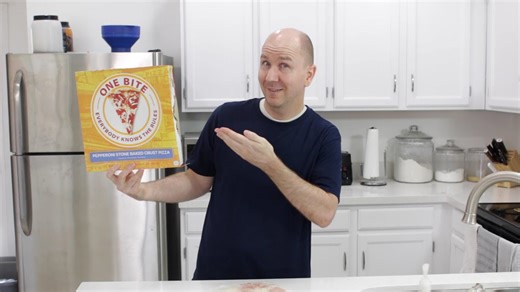 One bite pizza review | Frozen pizza taste test