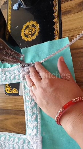 135K views · 11K reactions | Chokor neckline pr chodi lace lagane ka trika #trending #tricks #reelsviral #viralpost #reels #trendingreels #viralreels #viralvideo #stylefashion #reelsindia #faishion #designer | Sweet Stitches | Facebook