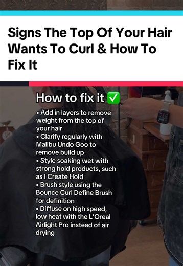 Is the top layer of your hair constantly looking like its *not quite* straight, but also not really curly but also mayybe wavy?? I promise, you are not alone and I know how to fix it! Adding layers will help the natural patterns of that top layer to be less weighed down so it can learn to fully curl when you treat it like the curly hair it is! Sometimes the weight up top is due to buildup! Make sure you clarify your hair on a regular basis to ensure the product there isn’t stopping the hair from