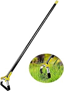 FANFX Adjustable Hula Hoe Garden Tool 5.25FT Long Handle Weeding Loop Stirrup Hoe for Weeding and Loosening Soil