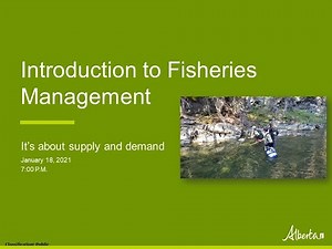 Introduction to Fisheries Management