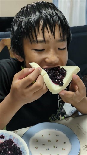 ブルーベリージャムを作って食べてみた🫐🫐🫐おいしーーー！！！！