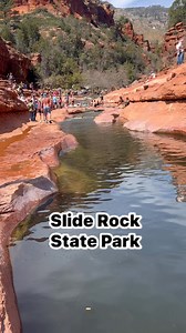 3.8K views · 150 reactions | "SLIDING INTO ADVENTURE!Explore Slide Rock State Park in Sedona, Arizona, where the stunning red rocks meet the refreshing waters of Oak Creek.Perfect spot for a summer day!#SlideRockStatePark#SedonaArizona #RedRocks" | Nena Bacor Dyce | Facebook