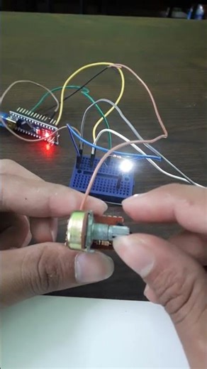 LED Blinking Speed Control by Potentiometer #engineers_butty_lab_bd #sorts #shortvideo #shortsfeed