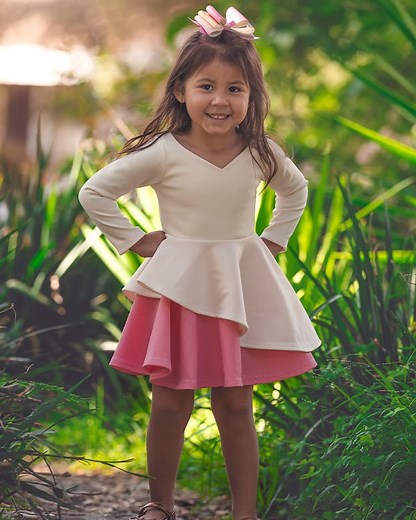 Ella's Knit Asymmetrical Top and Dress | The Simple Life Pattern Company