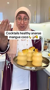 Cocktail healthy ananas mangue coco #foryou #pourtoi #ideerecette #recettefacilerapide #recette #astuce #cocktail #ananas #mangue #coco #coconut #healthy | Tata Zakia