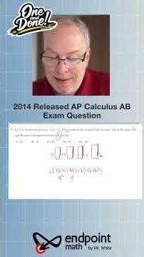 AP Calculus / Calculus 1 Practice Problem (Released 2014 A.11)