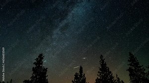 Perseids Meteor Shower with Milky Way Timelapse