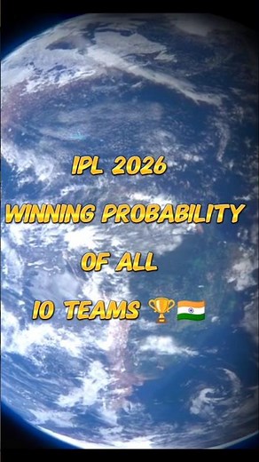 IPL 2026 Winner Prediction 🏆 | Winning Probability of All 10 Teams #ipl2026 #cricketshorts #ipls