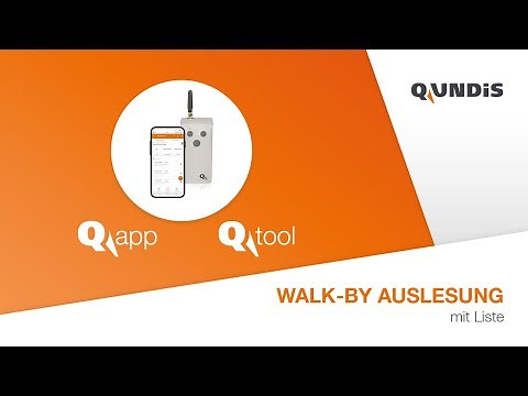 Kurzvideo Q app & Q tool - Q walk-by Auslesung mit Liste mit der QUNDIS Lösung.