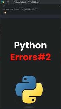 The #1 Python Error Beginners Make #coding #python #shorts #bitwise #learningpython