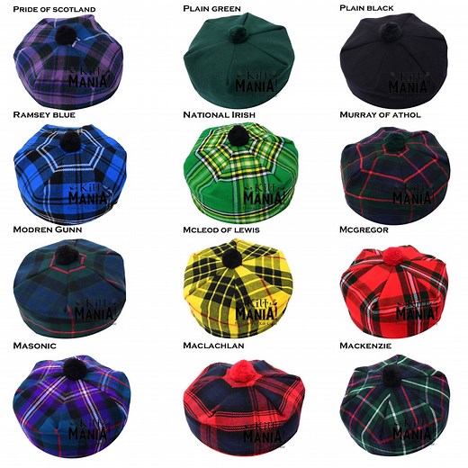Scottish Tam O' Shatner Hat - Men & Women Highland Tam O' Shatner Cap - 1 Size Fits All -wool Tammy Hat With Pom Pom Comes in 48 Colours - Etsy UK