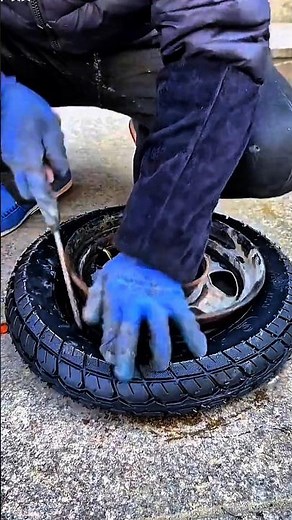 Fitting a Tire on the Rim 🔧 Simple Wheel Installation | Mechanic Work