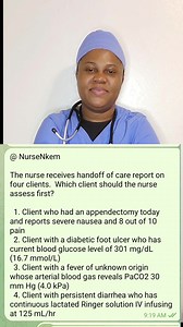 2.8K views · 34 reactions | Prioritization question ( important topic in Nclex exam) #fypシ゚viralシ #nclextips #NCLEX #Facebook #studywithme #everyone #trending #foryou #highlights #awareness | Nclex tips | Facebook