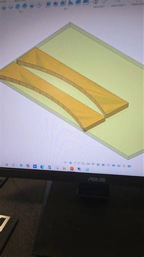 Let's make it on the Weeke cnc. Programmed in @adskFusion #homag #fusion #woodwop #cncmill