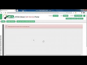 Search Motor Vehicle Search owner Registration Kenya NTSA TIMS