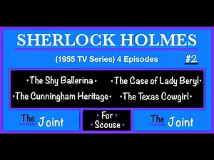 Ronald Howard as Sherlock Holmes #2 (1954 TV Series) 4 Eps!