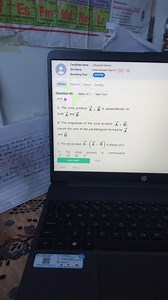 Statements about the Cross Product of Two VectorsThe cross pr... | Filo