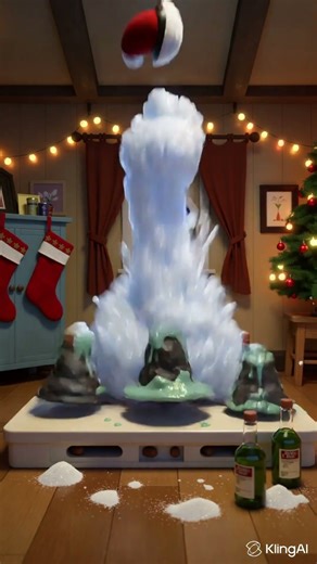 Santa vs. The Science Fair Volcanoes 💥🎅😂