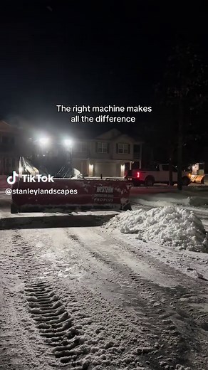 Efficient Winter Snow Removal with Bobcat and Western Plow