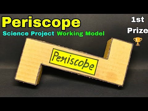How to make periscope | Periscope science project working model | Periscope school project