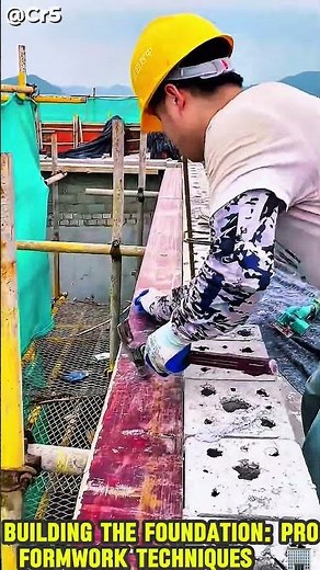 Building the Foundation: Pro Formwork Techniques 🔨🏢 #skills #construction #unique #satisfying