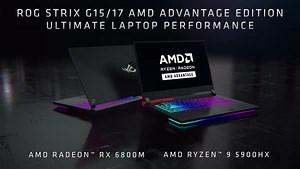 Get ready for the pinnacle of all-AMD performance with the ASUS Republic of Gamers Strix G15/17 AMD Advantage Edition laptop, featuring the ultra-fast Ryzen 5000 H-Series processors, flagship Radeon RX 6000M Series graphics, and Radeon software with innovate smart technologies and premium displays: https://bit.ly/3gbnoci | AMD Gaming