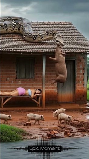 What Happens When a GIANT Python Snatches a Pig Right Above You?