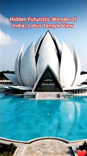 Hidden Futuristic Wonder of India | Lotus Temple View #shots