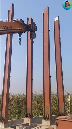 500 mm H-beam column installation method