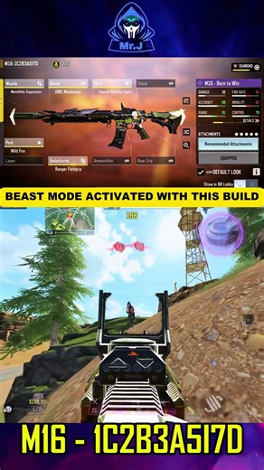 This M16 has ZERO recoil 😳💥 | BEST M16 GUNSMITH CODM BR 😈 | CODM BR GAMEPLAY