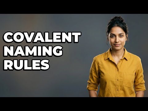 What Are The Rules For Element Order In Covalent Naming?