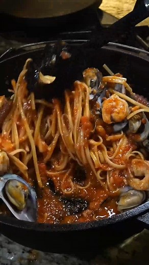 5K views · 155 reactions | Bavette de mariscos 戀  #receta #recetade #food #recipe-362 | Calixto Serna Cookie | Facebook