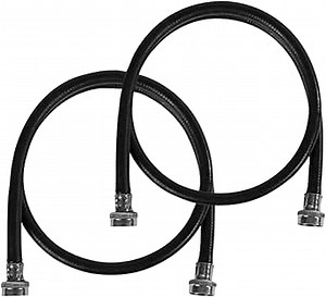 Amazon.com: Certified Appliance Accessories Washing Machine Hose (2 Pack), Hot and Cold Water Supply Line, 6 Feet, Polyester-Reinforced EPDM, Black : Tools & Home Improvement
