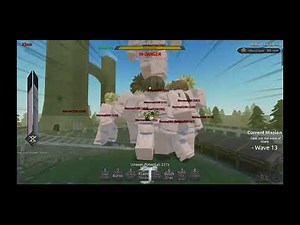 TITANAGE ROBLOX- KILLING 50 TITANS IN 30 SECONDS (PITY METHOD)