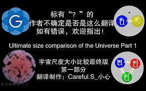 你从未见过的宇宙尺度大小比较最终版！-第一部分