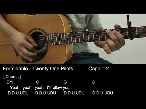 Formidable - Twenty One Pilots Guitar Tutorial with Chords / Lyrics
