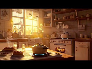 Cozy Rural Kitchen Ambience - Satisfying Cooking Sounds, Relaxing Kitchen Ambience, Cooking Ambience