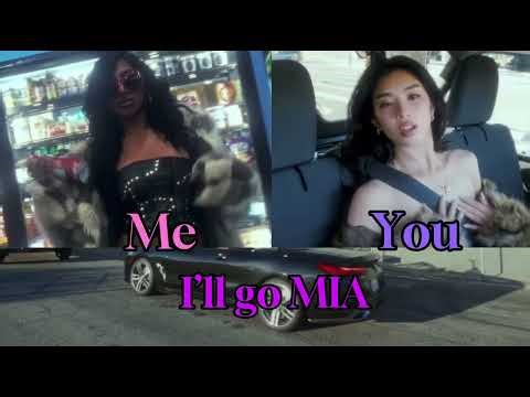 KATSEYE M.I.A sing with me! Clean version Karaoke color coded lyrics.