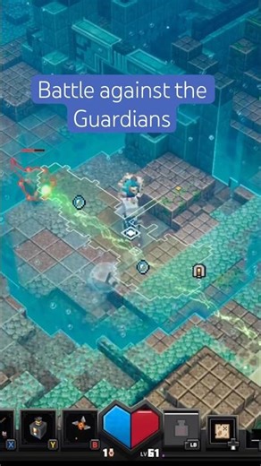 Battle against the Guardians in Minecraft Dungeons