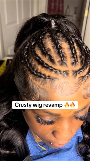 Watch me do this wig install 💙 #hairtutorial #wigstyling #wigtutorial #lacefrontwigs #babyhair #wigbraids #braidstyles #halfuphalfdownhairstyle #wiginstall #wigrevamp #hairrevamp #hairrestoration | Alexis Mua