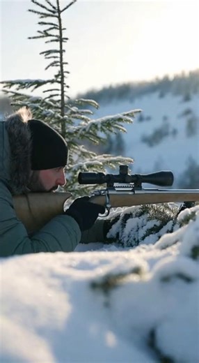 WW2 Snow Sniper Kill After Machine Gun Flash